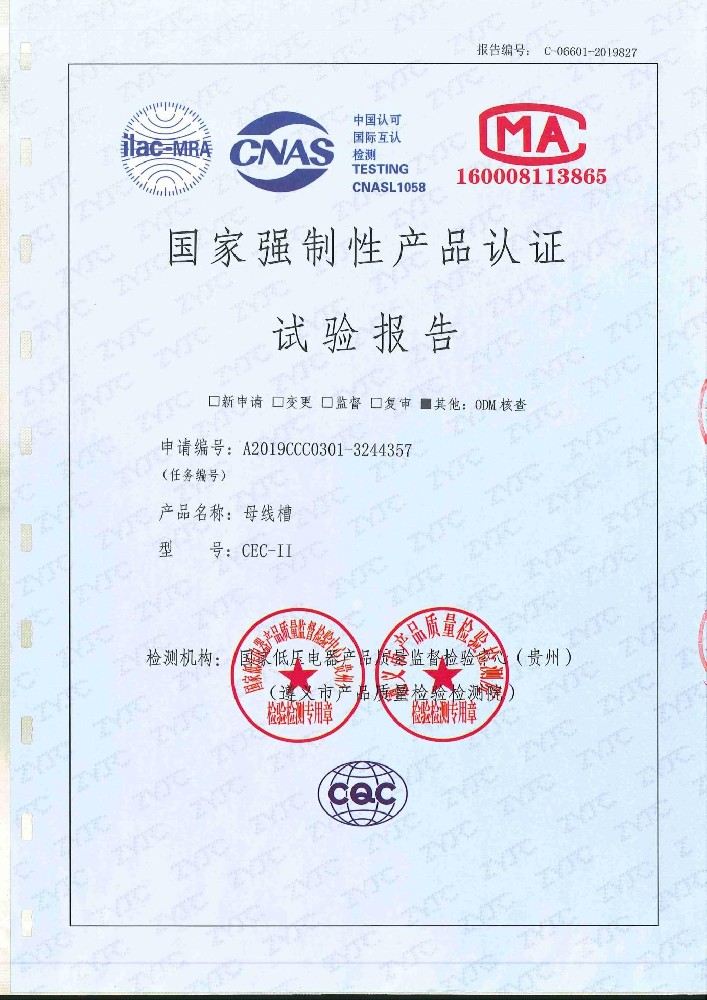 强制性试验报告